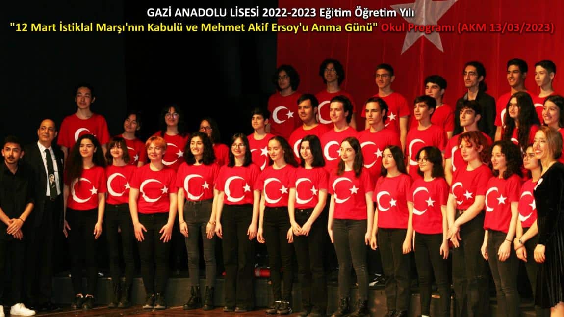 12 Mart İstiklal Marşı'nın Kabulü ve Mehmet Akif Ersoy'u Anma Günü AKM Okul Programı